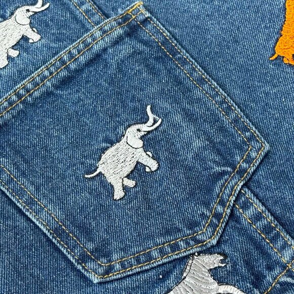 Louis Vuitton LV New Collection Animal Embroidered Denim Jacket Men's - Picture 10 of 14